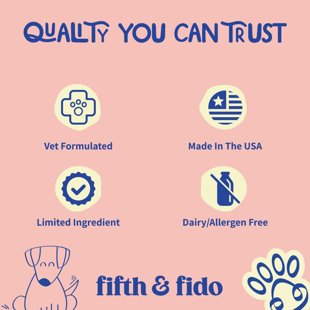 Fifth & Fido Turkey Tail+ mushroom immune support supplement for dogs